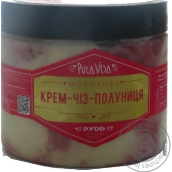 Ice-cream Rud Pura vida strawberries with cream 350g - buy, prices for MegaMarket - photo 2