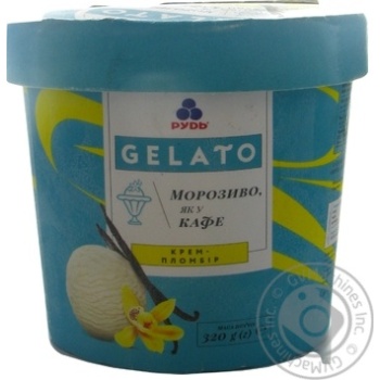 Морозиво Рудь Gelato Крем-пломбір вершкове ванільне у відрі 320г купити, ціни на МегаМаркет - фото 2