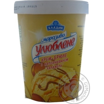 Мороженое Хладик Любимое со вкусом крем-брюле и карамелью 500г купить, цены на МегаМаркет - фото 2