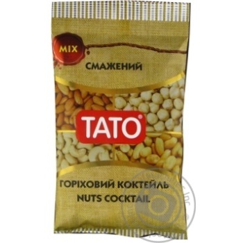 Горіховий коктейль ТАТО смажений 70г купити, ціни на МегаМаркет - фото 1