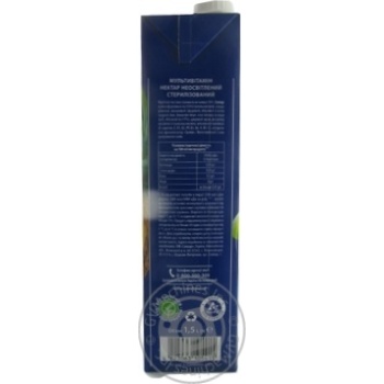 Nectar Sandora fruit unclarified 1500ml tetra pak - buy, prices for MegaMarket - photo 2