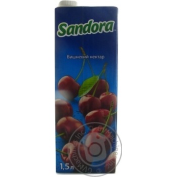 Нектар Sandora Вишневый 1,5л купить, цены на МегаМаркет - фото 1