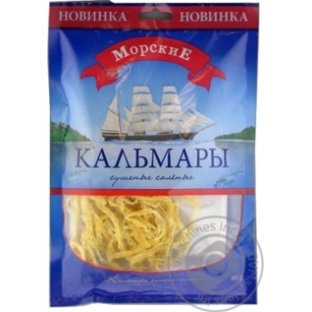 Morsʹki dried salted squid 60g - buy, prices for MegaMarket - photo 1
