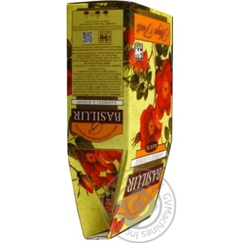 Tea Basilur rose hip black loose 100g cardboard packaging - buy, prices for MegaMarket - photo 2