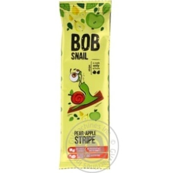 Конфеты Bob Snail грушево-яблочный страйп 14г купить, цены на МегаМаркет - фото 1