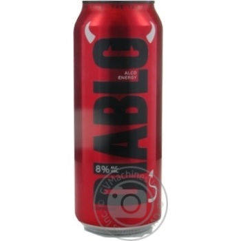 Diablo Alco Energy Beer can 8% 0,5l - buy, prices for MegaMarket - photo 1