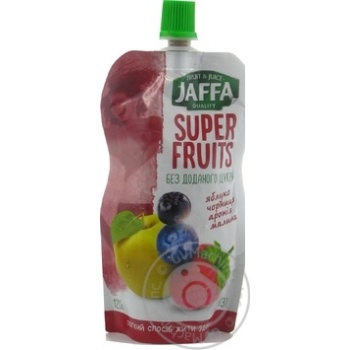 Смузі Jaffa Super Fruits Яблуко-Чорниця-Чорноплідна горобина-Малина 120г купити, ціни на МегаМаркет - фото 1
