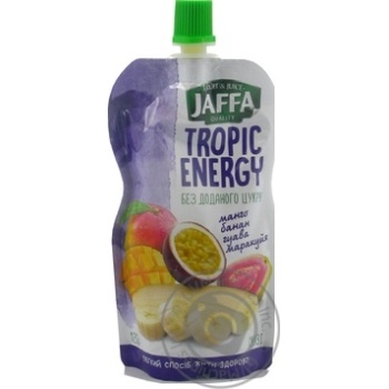Смузи Jaffa Tropic Energy Манго-Банан-Гуава-Маракуйя 120г купить, цены на МегаМаркет - фото 1