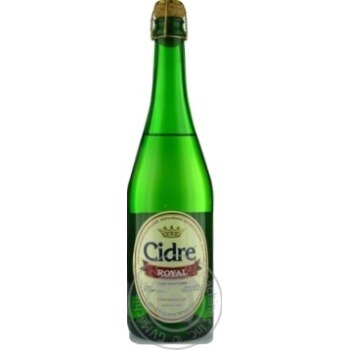 Сидр Cidre Royal яблучний газований напівсолодкий 0,7л купити, ціни на МегаМаркет - фото 1