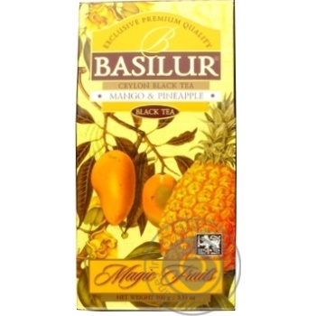 Чай заварний BASILUR манго-ананас 100г купити, ціни на МегаМаркет - фото 1