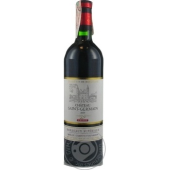 Вино Calvet Chateau Saint-Germain Bordeaux червоне сухе 0.75л х6 купити, ціни на МегаМаркет - фото 1