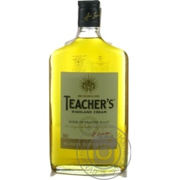 Віскі Teacher's Highland Cream 4yo 40% 0.5л х24 купити, ціни на МегаМаркет - фото 1