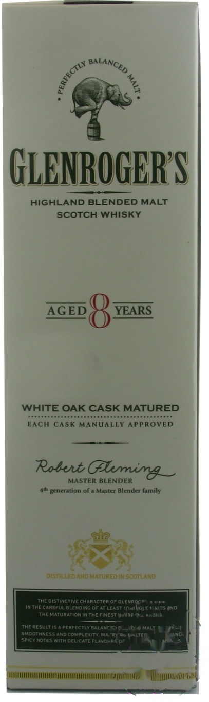 

Виски Glenroger's 8 лет 40% 0,7л