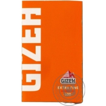 Папір для самокруток Gizeh Extra Fine 100шт купить, цены на МегаМаркет - фото 1