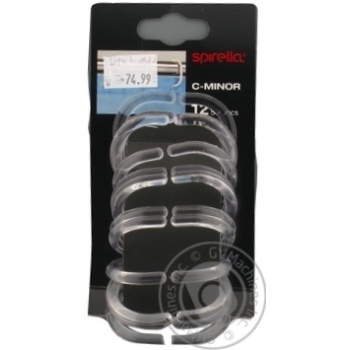 Spirella C-Minor 10.40076 Curtain Rings 12pcs - buy, prices for - photo 1