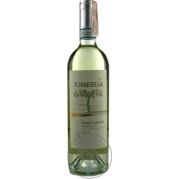 Вино Torresella Veneto Pinot Grigio біле сухе 0.75л х6 купить, цены на МегаМаркет - фото 1