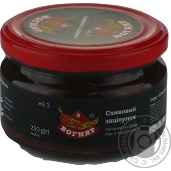 Sauce Vohniar plum 250ml glass jar - buy, prices for MegaMarket - photo 1