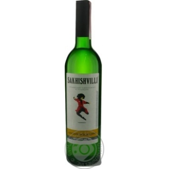 Sakhishvilli Alazani Valley White Semi Sweet Wine 9-13% 0.75l - buy, prices for ULTRAMARKET - photo 1