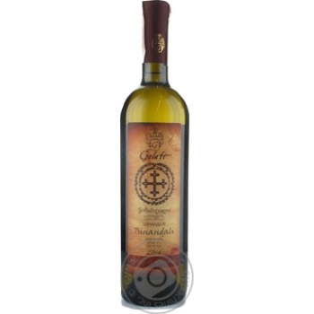 Wine tsinandali white dry 13% 750ml - buy, prices for MegaMarket - photo 1