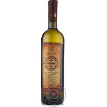 Wine Alazani valley white 13% 750ml - buy, prices for MegaMarket - photo 1