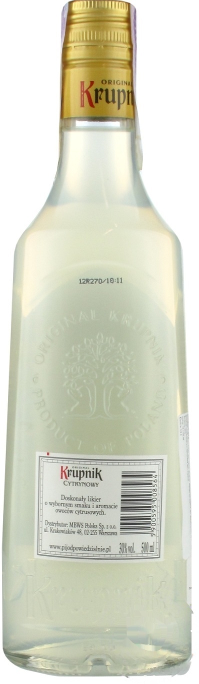 

Ликер Krupnik Original Cytrynowy 30% 0,5л