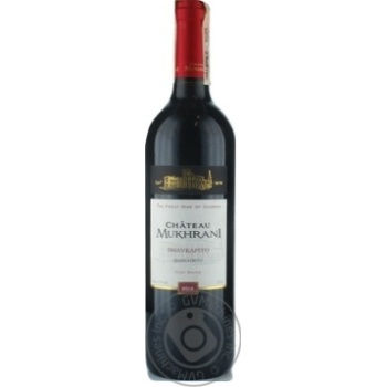 Wine Chateau mukhrani Shavkapito red dry 12% 750ml glass bottle Georgia - buy, prices for MegaMarket - photo 1