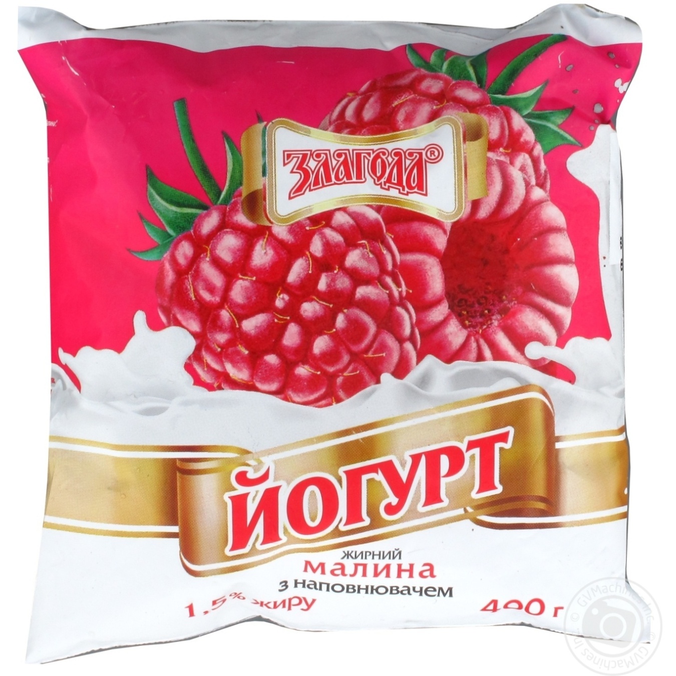 

Йогурт Злагода с наполнителем малина 1,5% 400г