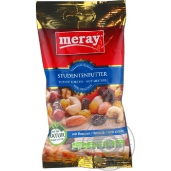 Горіховий мікс Meray з родзинками 85г купить, цены на МегаМаркет - фото 1