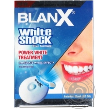 Зубна паста BlanX White Shock 50мл + активатор LedBite х6 купить, цены на МегаМаркет - фото 1