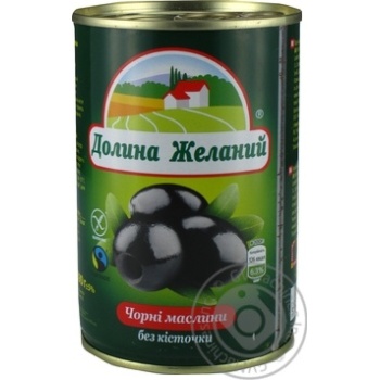 Маслини чорні без кісточки Долина Бажань 425мл ж/б купити, ціни на МегаМаркет - фото 2