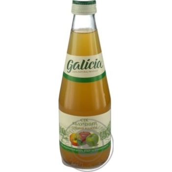 Galicia apple juice 0,3l glass - buy, prices for MegaMarket - photo 1