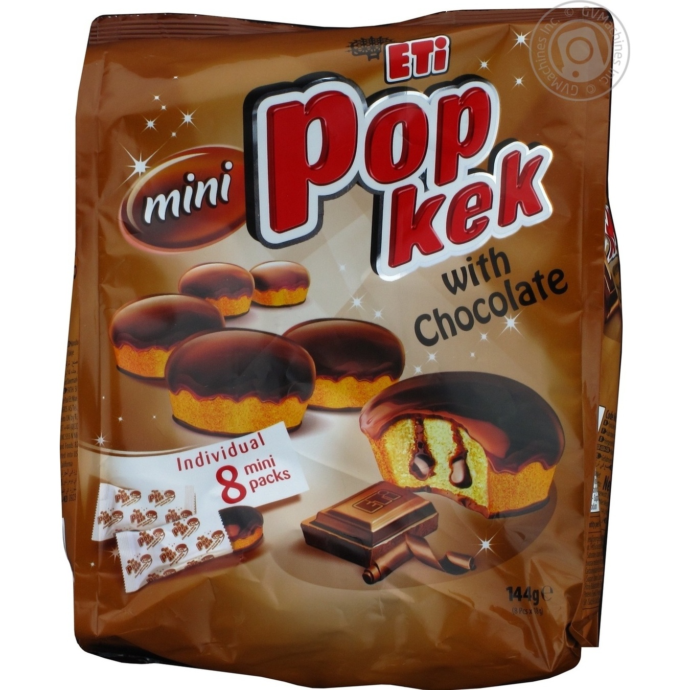 

Кексы Eti Pop kek мини с шоколадным соусом 8*18г 144г