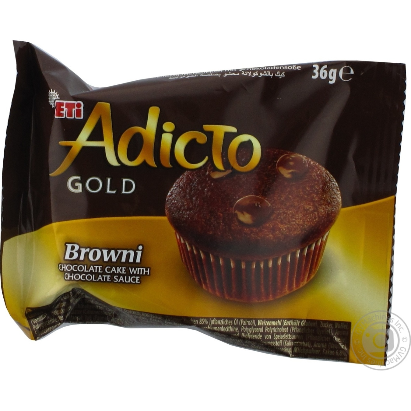 

Кекс Eti Adicto Gold Browni шоколадный с шоколадным соусом 36г