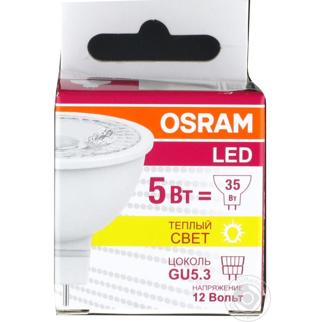 

Лампа Osram LED 5W 3000К GU5.3 світлодіодна x6