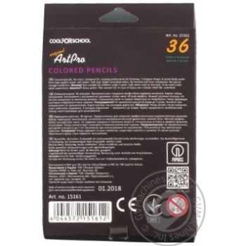 Art Pro Professional Colored Pencils 36 colors - buy, prices for - photo 2