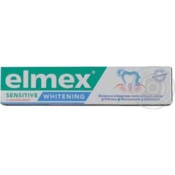 Зубная паста Elmex Sensitive Whitening отбеливающая 75мл - купить, цены на Восторг - фото 3