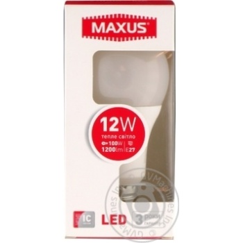 Лампа светодиодная Maxus 12W Е27