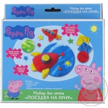 Набір для ліплення Поїздка на місяць Peppa Pig - купить, цены на NOVUS - фото 1