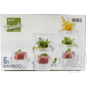 Durobor Bamboo Set of Ware for Snacks 260ml 6pcs - buy, prices for - photo 2