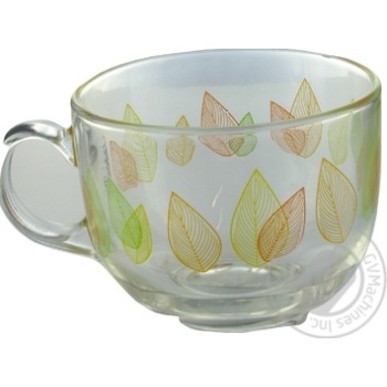 Banquet Malaga Leaves Cup Glass 435ml - buy, prices for - photo 3