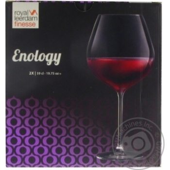 Royal Leerdam Enology Set of Glasses for Red Wine 590ml 2pcs - buy, prices for MegaMarket - photo 1