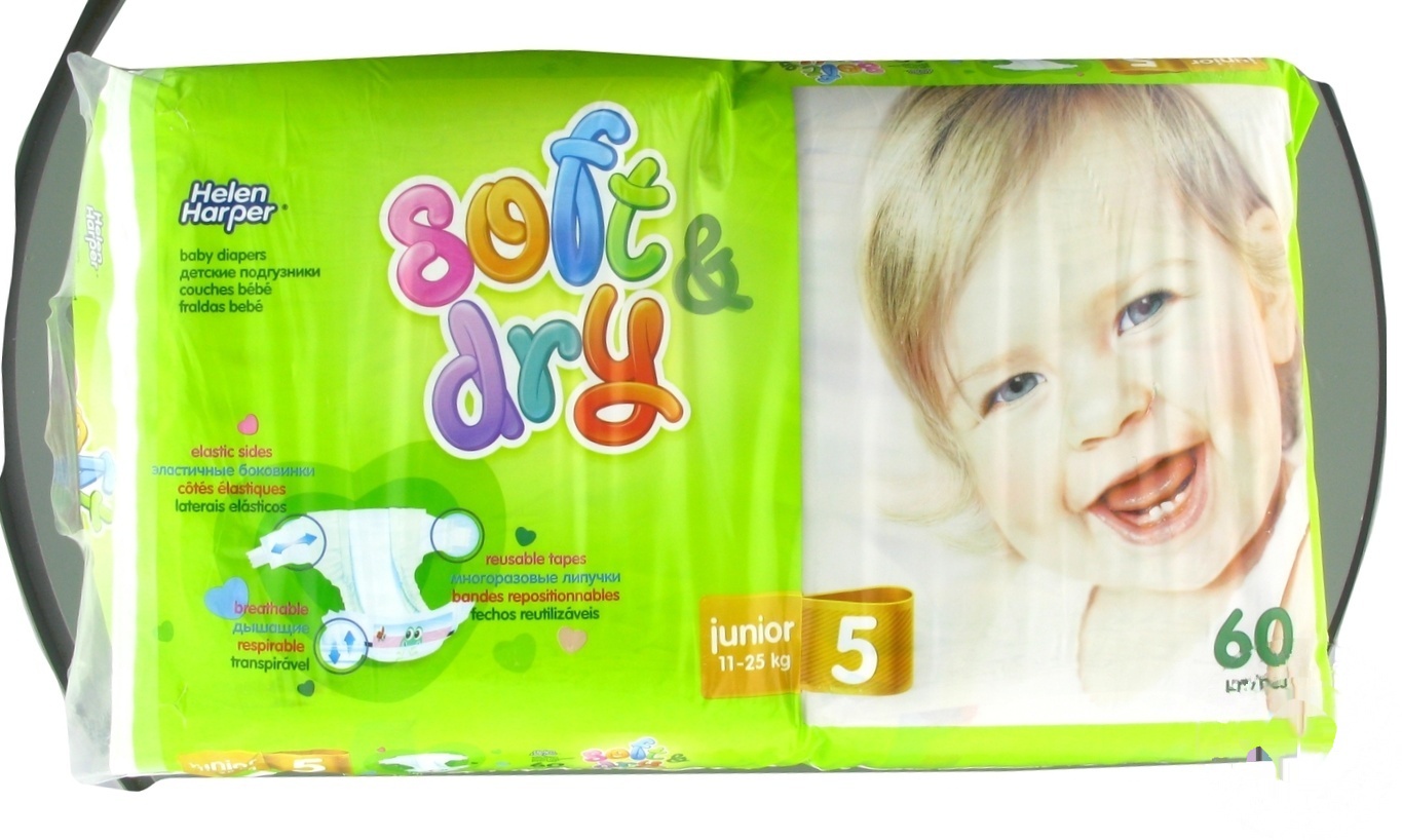 

Подгузники Helen Harper Soft&Dry Junior 11-25кг 60шт