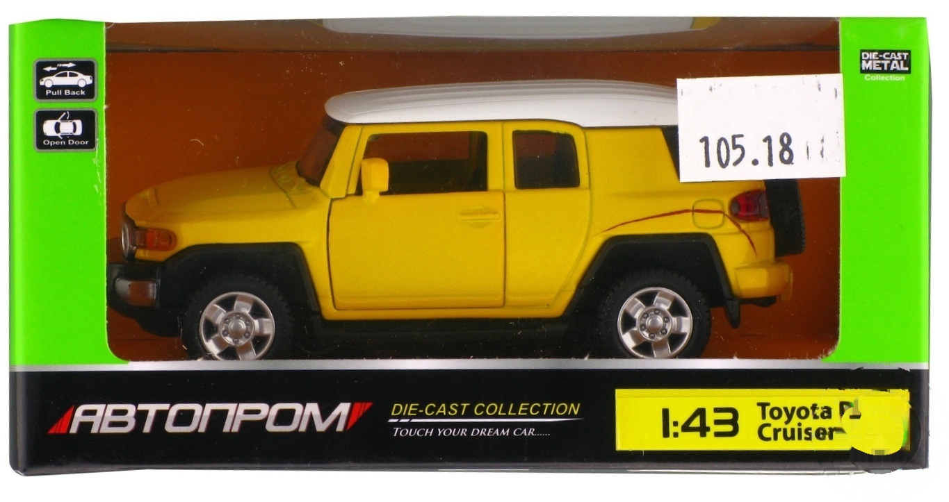 

Игрушка Автопром Toyota Cruiser машинка металлическая 1:43 67312