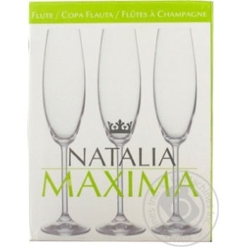 Bohemia Natalia Maxima Champagne Glasses Set 6pcs*230ml - buy, prices for NOVUS - photo 3