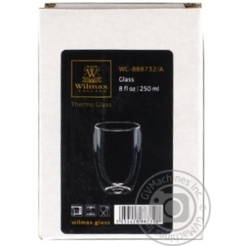 Wilmax Thermo Glass of Double Bottom 250ml - buy, prices for Supermarket "Kharkiv" - photo 3