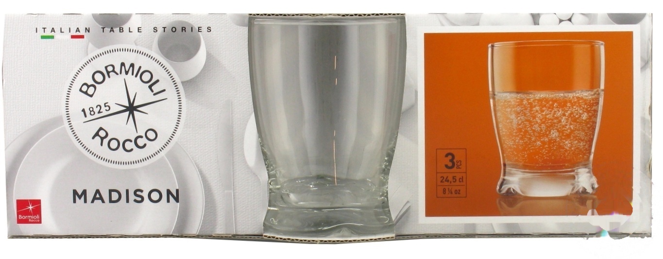 

Стакан Bromioli Madison 3шт 240мл