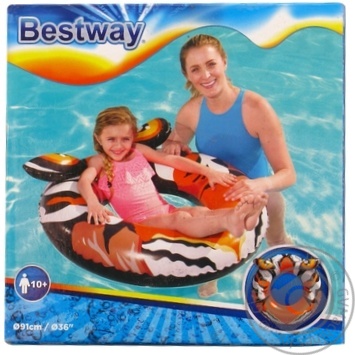 Круг для плаванья надувное Bestway Хищникии 91см - купить, цены на - фото 1