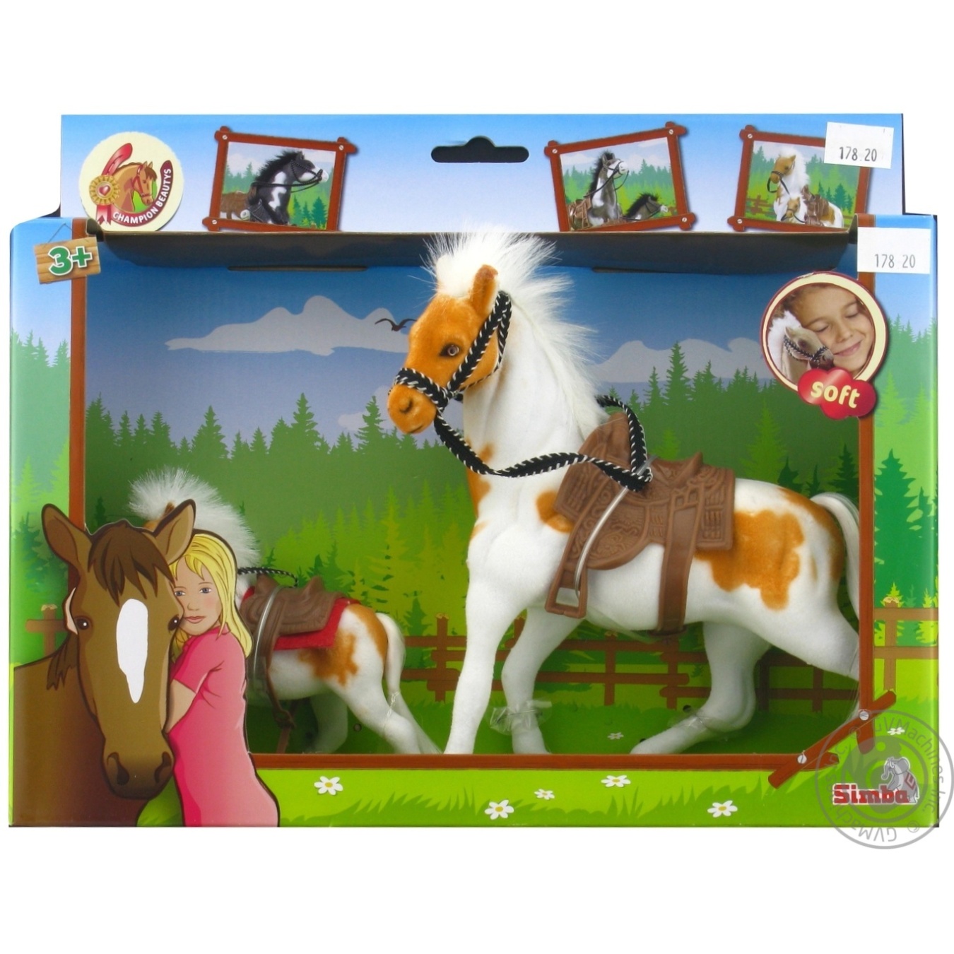 

Игрушка Simba Две лошадки 19см 11см 3 вида 3+
