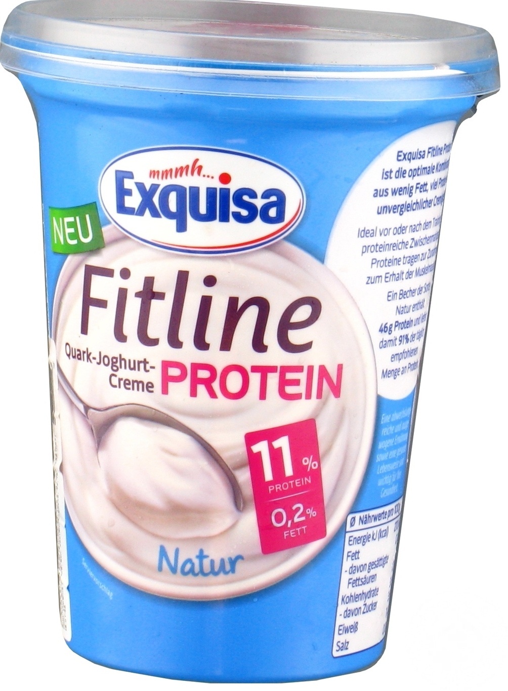 

Крем-йогурт Exquisa Fitline Natur протеиновый 400г