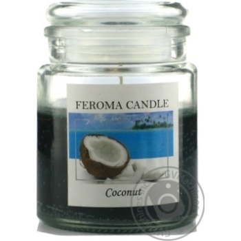 Свеча Feroma Candle кокос арома банка - купить, цены на NOVUS - фото 1